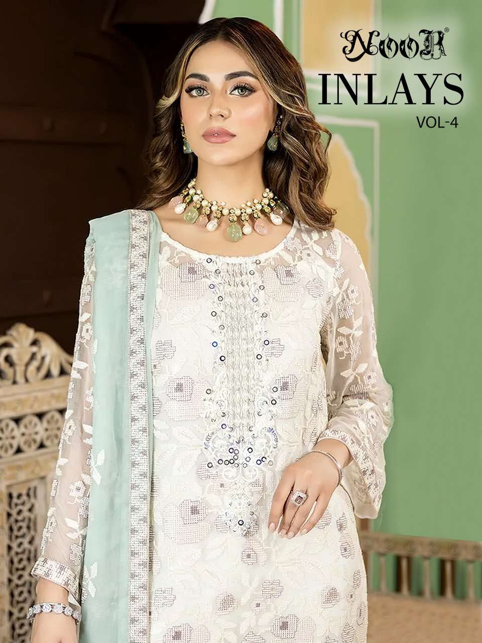 Noor Inlays Vol 4 Exclusive Georgette Pakistani Suit Concept 