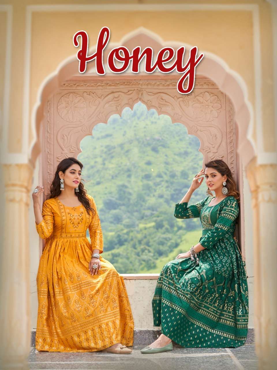 Radhika Lifestyle Honey Vol 1 Printed Kurti Gown Designs