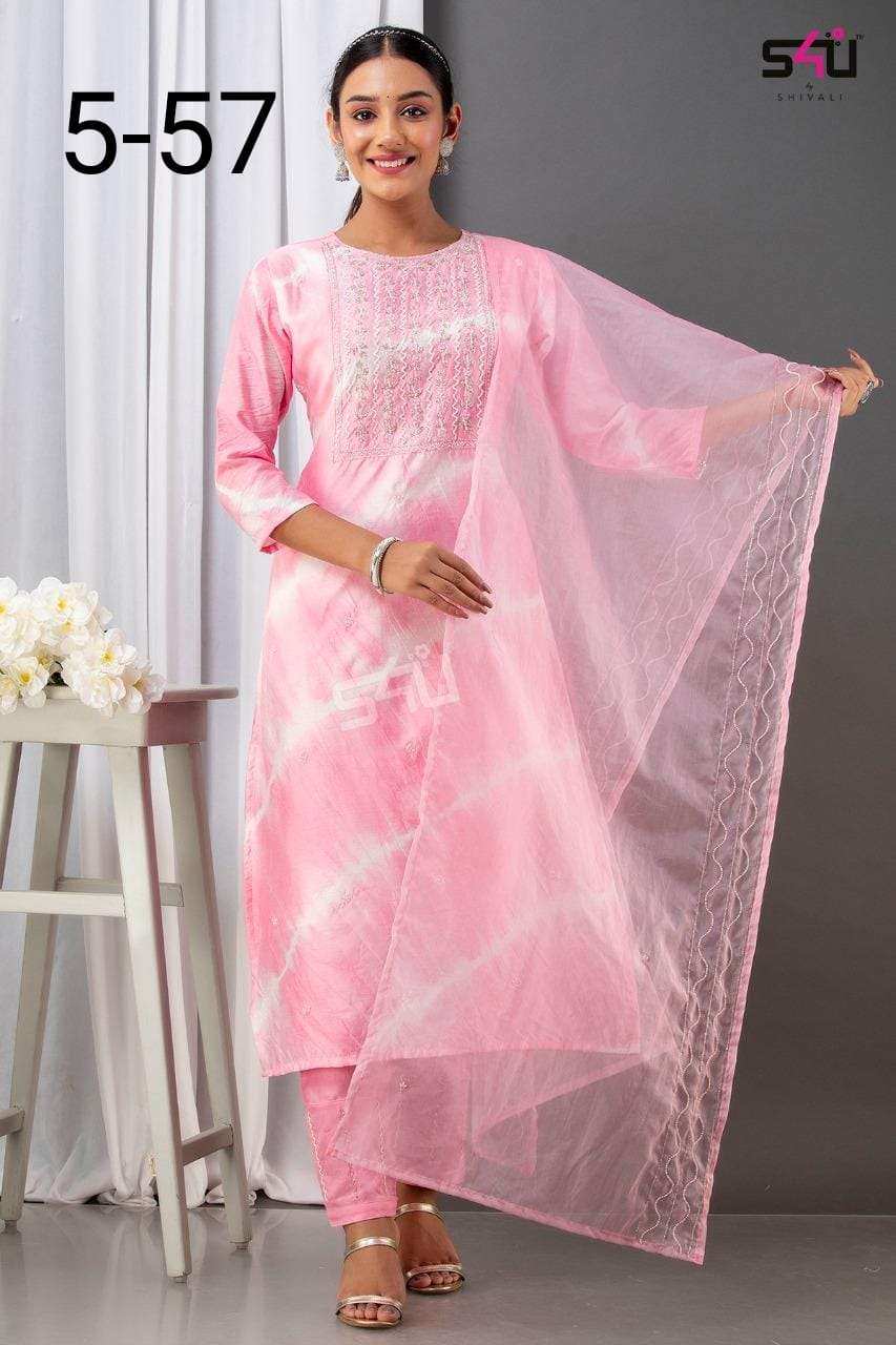 S4U 5-57 Fancy Stylish Readymade Suit at Best Rate