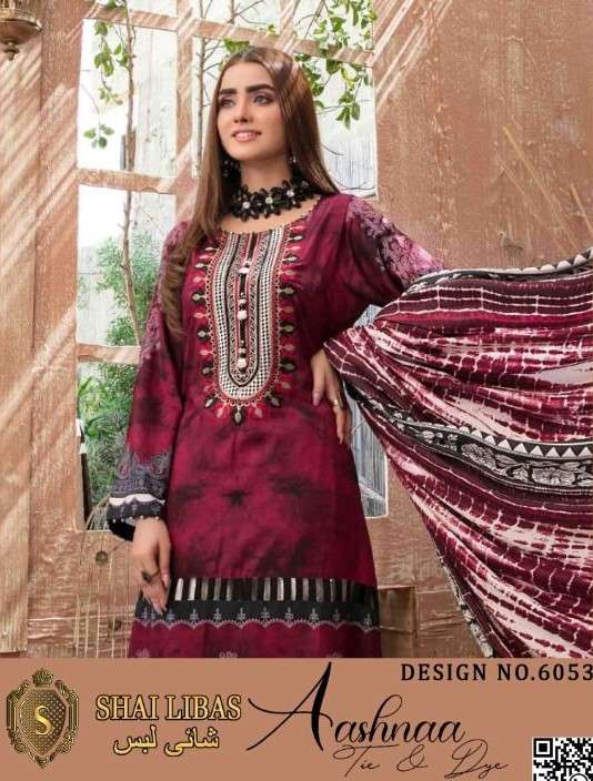 Shai Libas Aashna Tie and Dye Pakistani Suit New Designs