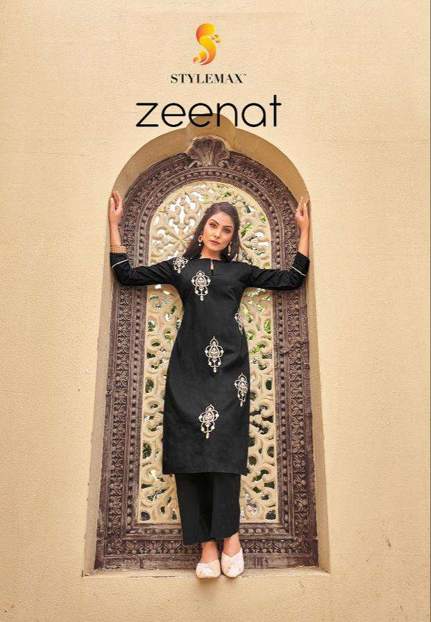 Stylemax Zeenath Fancy Silk Kurti pant Combo Set Collection