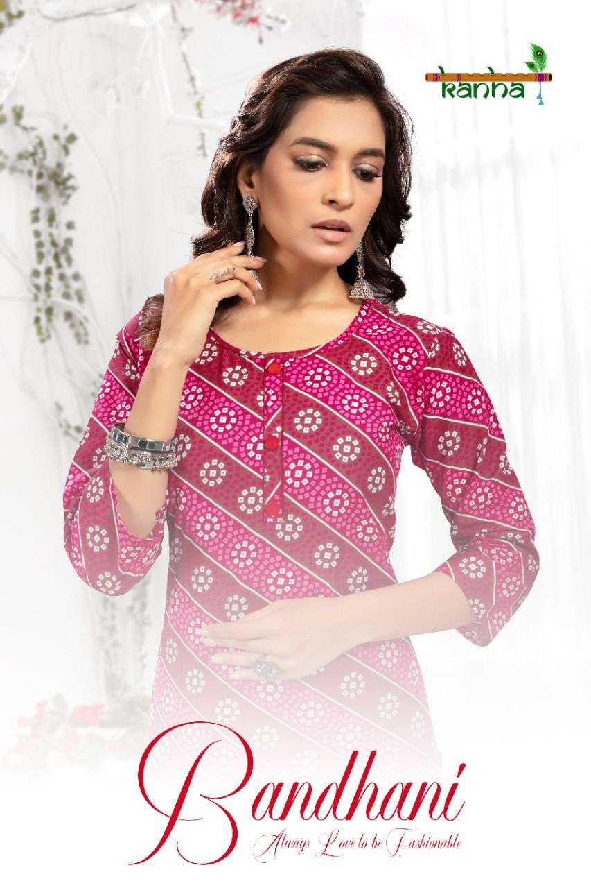 Kanha Batik Dailey To Wear Fancy Cotton Kurti Catalog Wholesaler