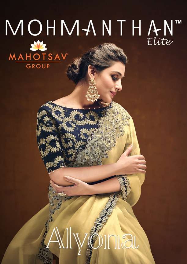 Mahotsav Mohmantha Alyona 22200 Series Party Wear Designer Saree Collection