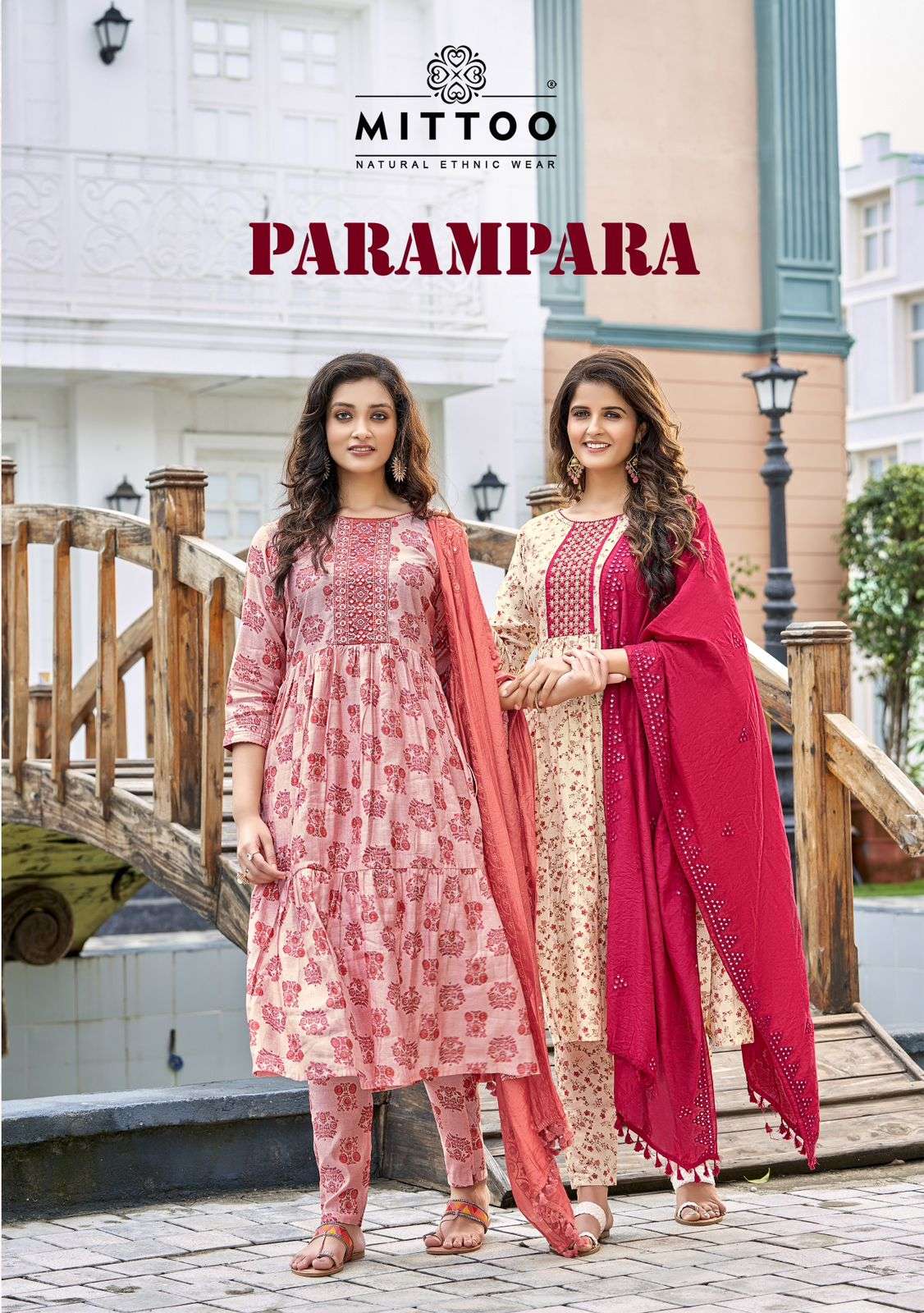 Mittoo Parampara Exclusive Chanderi Readymade Suits New Colletion