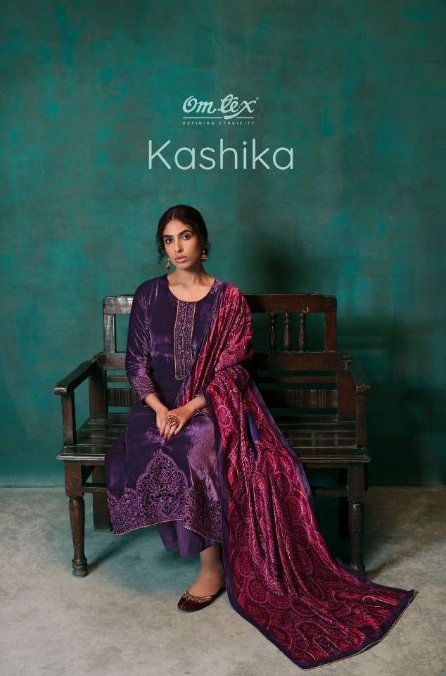 Omtex Kashika Designer Velvet Salwar kameez New Winter Collection