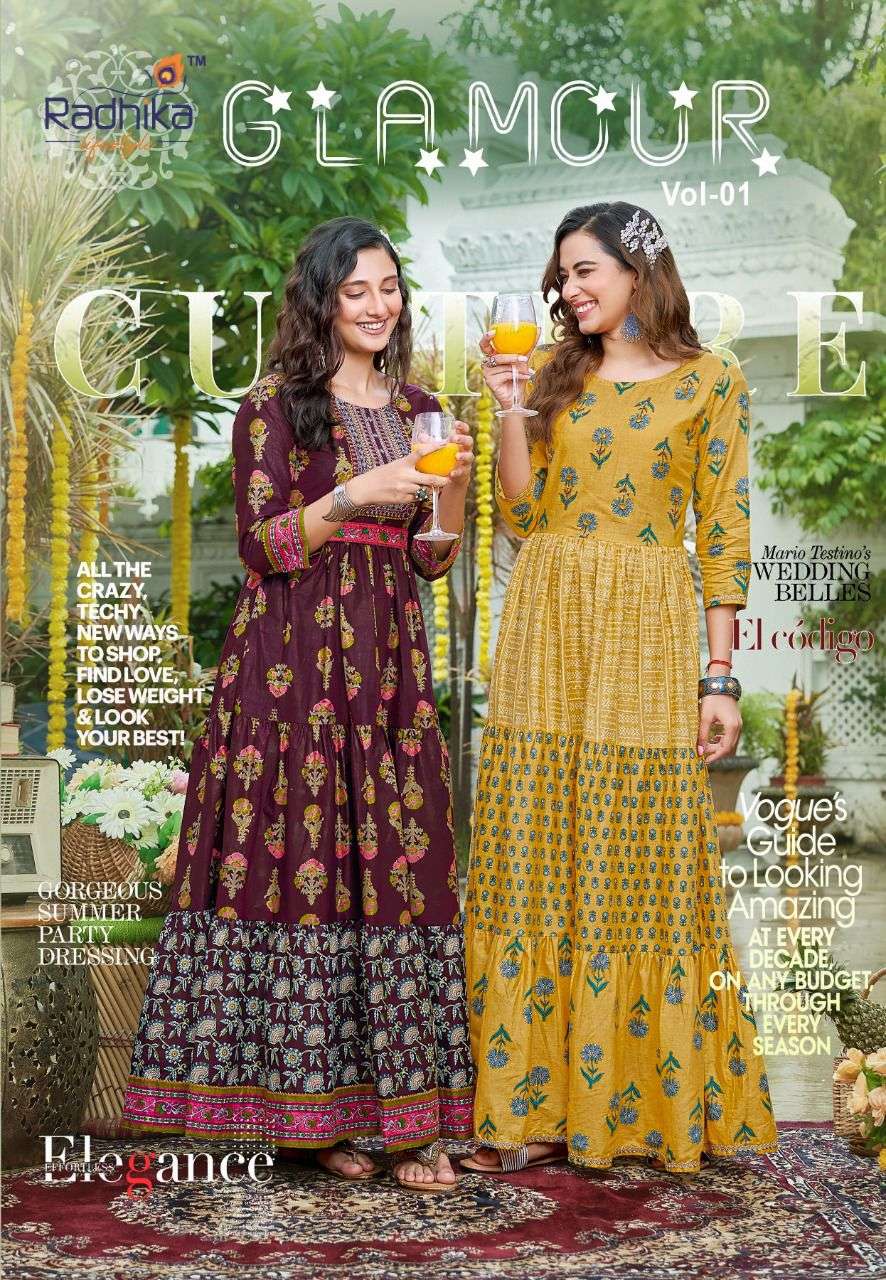 Radhika Lifestyle Glamour Vol 1 Fancy Cotton Printed Gown Wholesaler