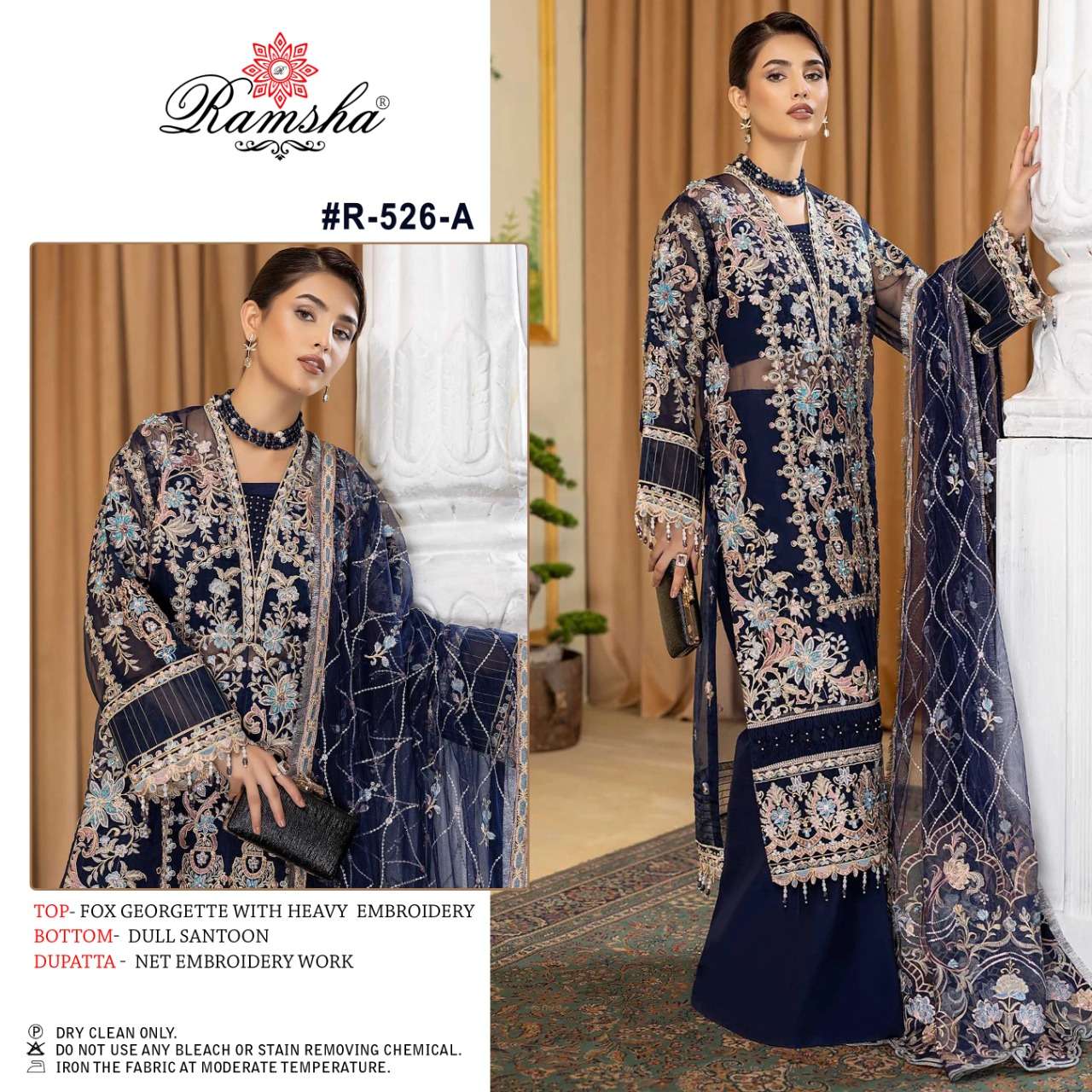 Ramsha R 526 Nx Pakistani Suit Wholesale Catalogue Dealer