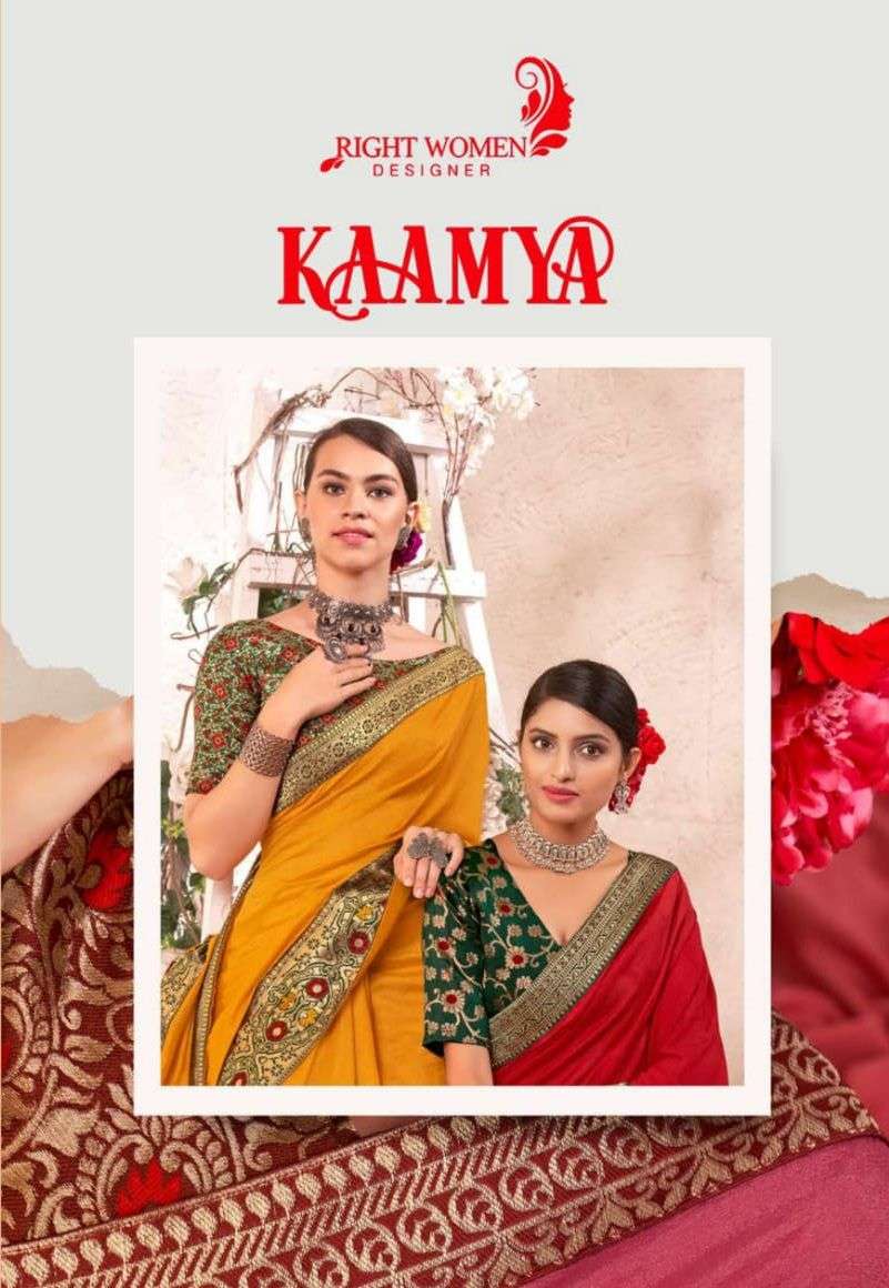 Right Women Kaamya 81731 To 81738 Vichitra Silk Party Wear Saree Exporter