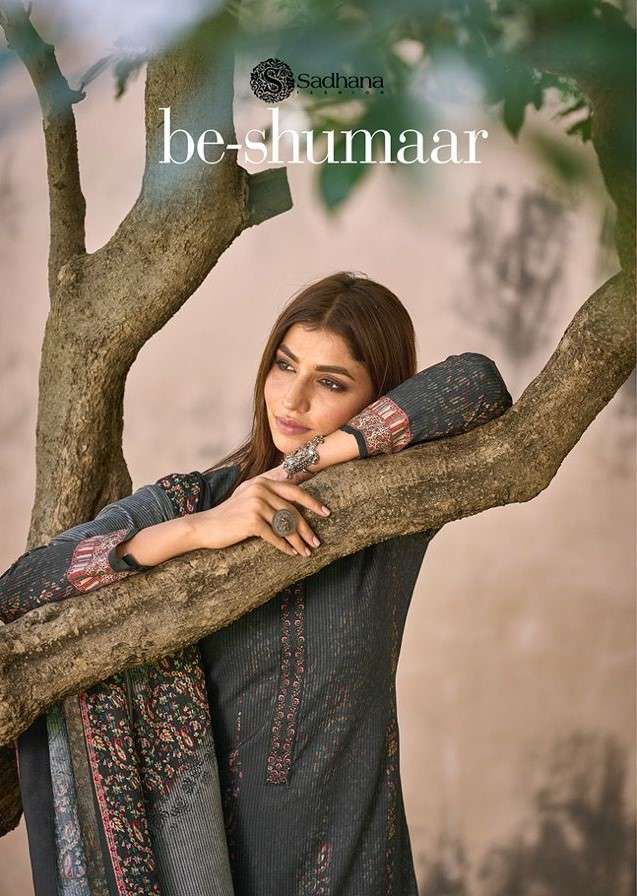 Sadhana Be Shumaar Designer Pashmina Salwar kameez New Collection