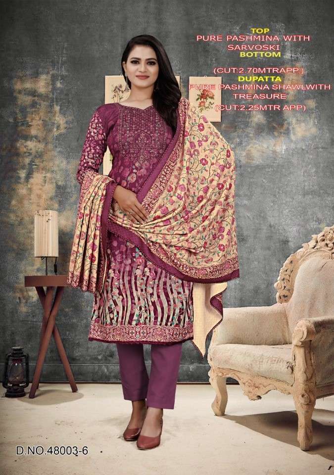 Sarmaaya Phulkari Fancy pashmina ladies Suit new Collection in Surat