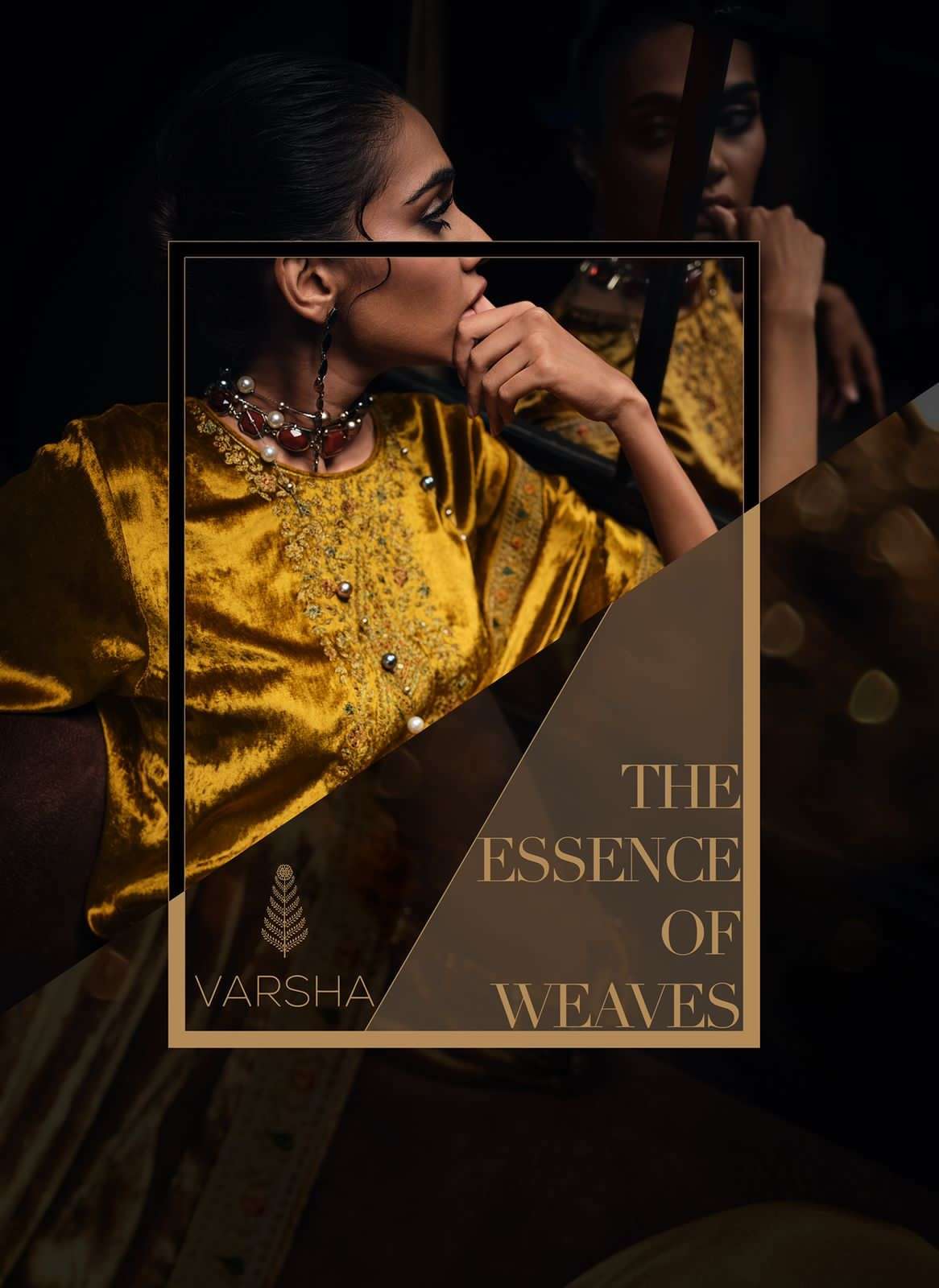 Varsha The Essence Of Weaves Designer Winter Wear Velvet Suit Collection
