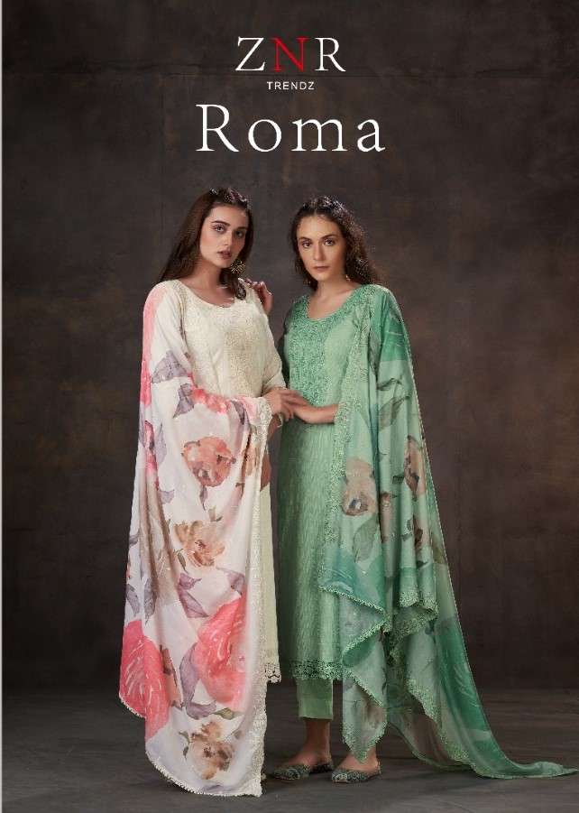 Znr Trends Roma Cotton Salwar Suit New Catalog Wholesaler