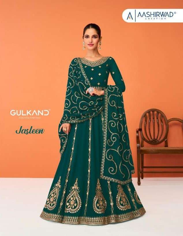 Aashirwad Gulkand Jasleen Party Wear Anarkali Designer Gown Wholesaler