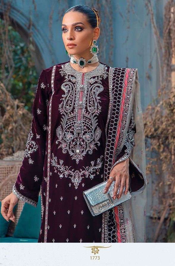 Deepsy 1773 Designer Party Wear Velvet Salwar Suit Supplier