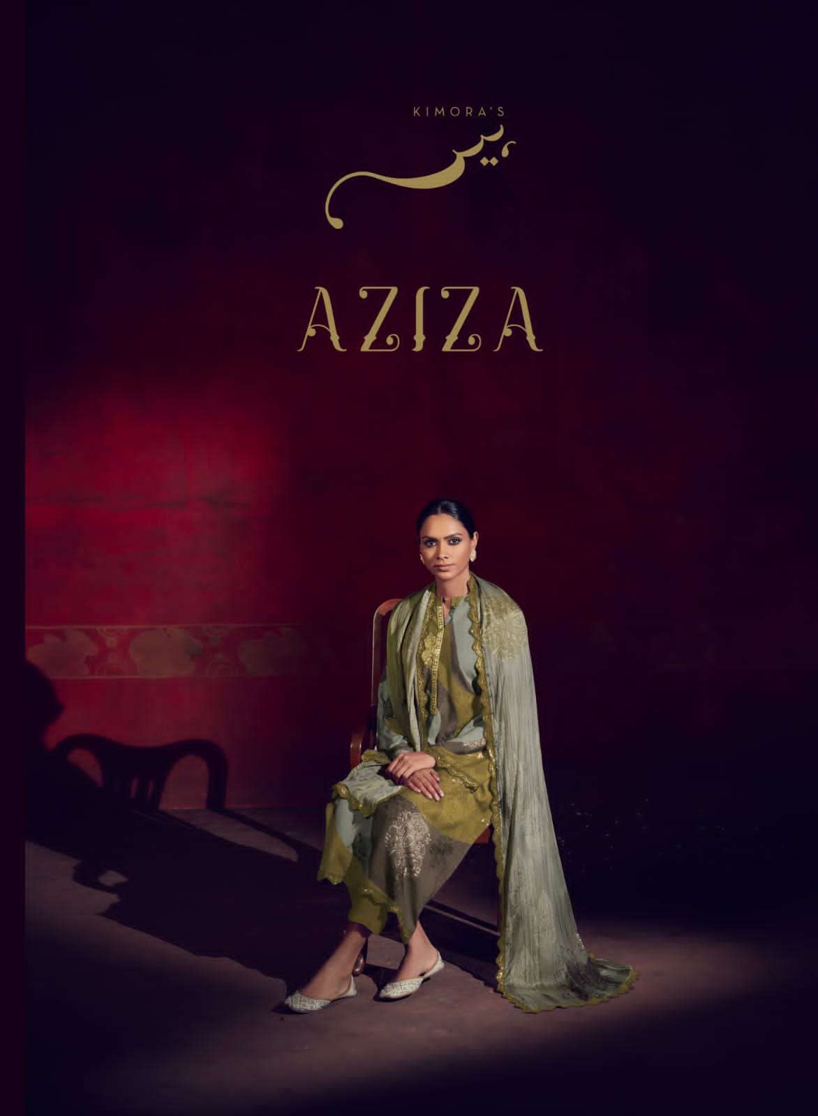 Kimora Aziza Designer Winter Winter Pashmina Suit New Collection