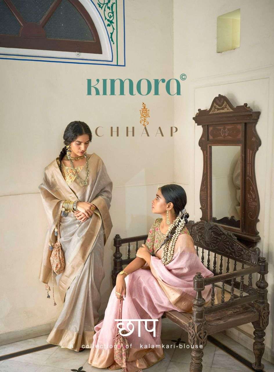 Kimora Chhaap Designer Organza Silk Party Wear Saree Collection Wholesaler