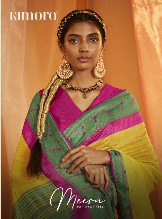 Kimora Meera Paithani Hits 16040 Colors Festive Wear Designer Saree Exporter