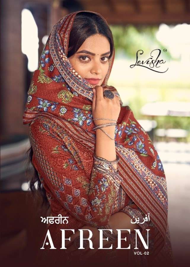 Levisha Afreen Vol 2 Digital Print Winter Wear Pashmina Suit Exporter New Catalog