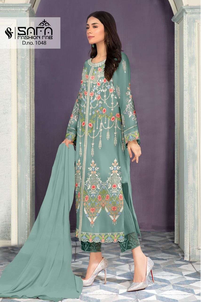 Luxuria 1048 Designer Work Readymade Pakistani 3 Piece Suit Supplier