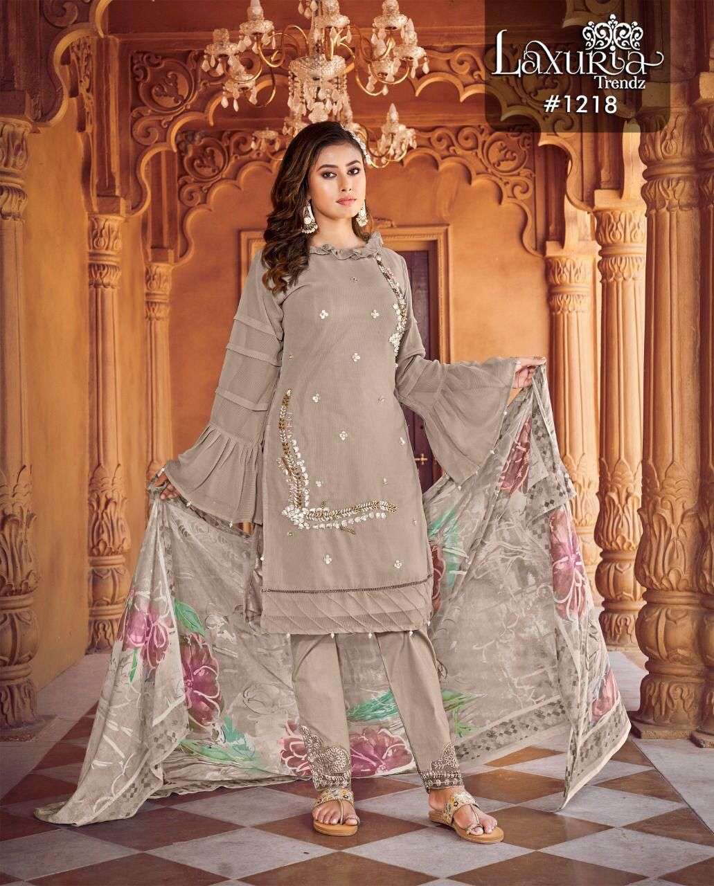 Luxuria 1218 Readymade Styles Georgette Pakistani Collection Supplier 
