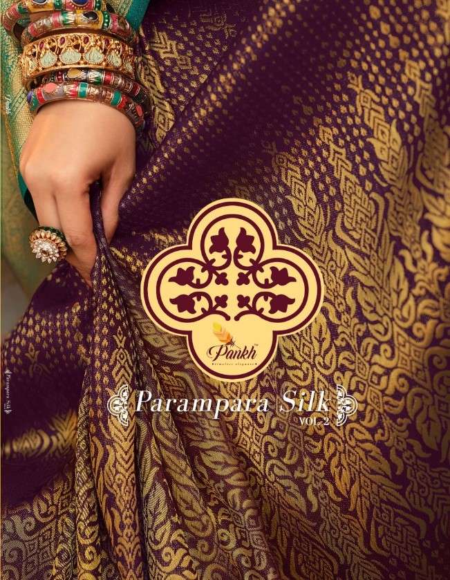 Pankh Parampara Silk Vol 2 Designer Kajiveram Silk Saree Catalog Supplier