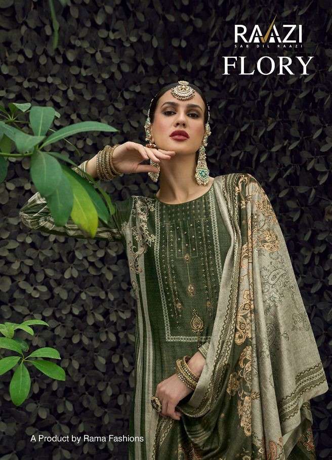 Rama Fashion Razzi Flory 1001 To 1006 Designer Diamond Work Velvet Suit Wholesaler