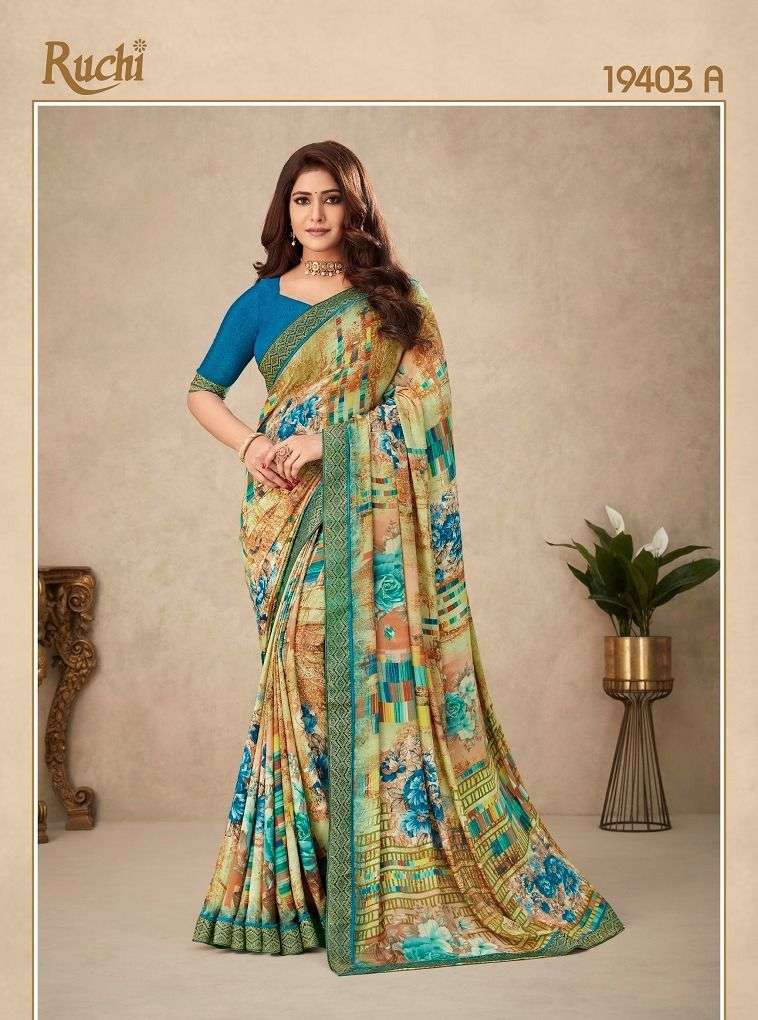 Ruchi Saree Samaira 2nd Edition Exclusive Crepe Silk Saree Catalog Supplier