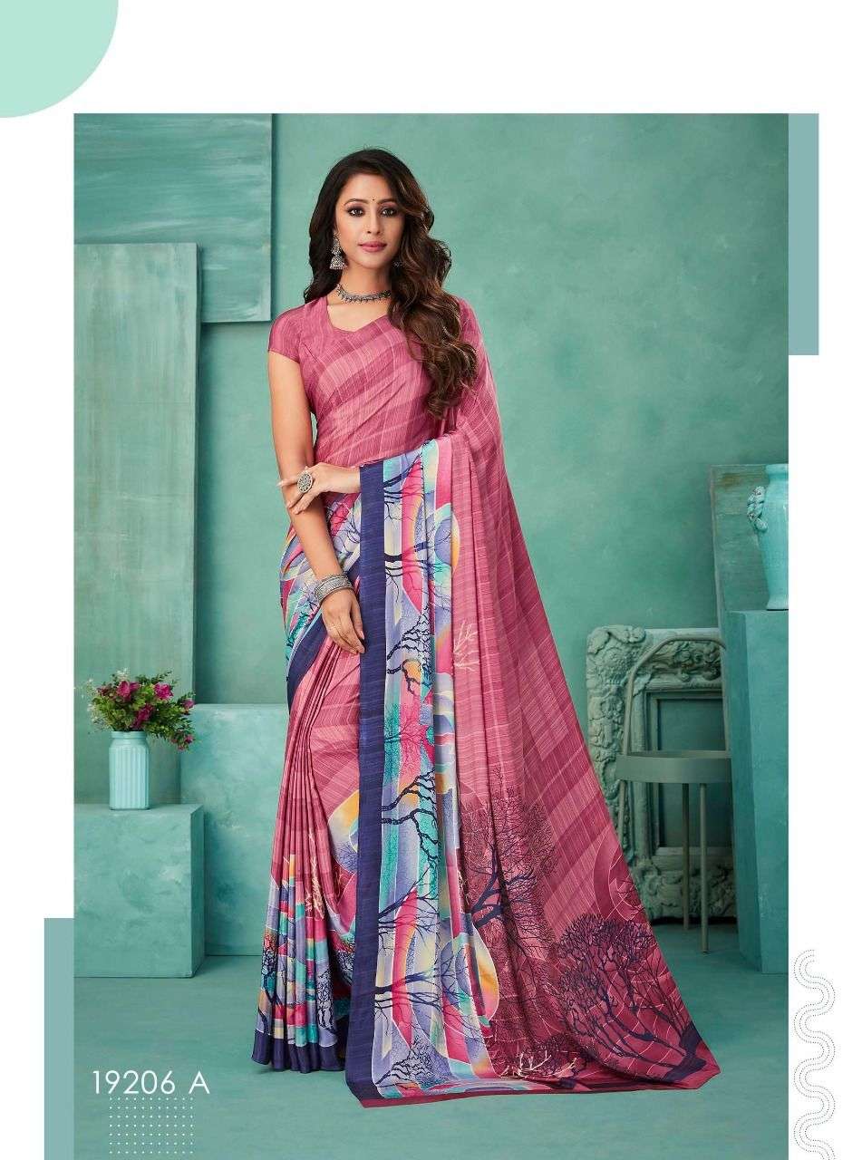 Ruchi Saree Vivanta Silk 14 Fancy Print Silk Crepe Saree Catalog Dealer