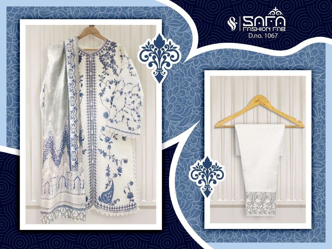 Safa Fashion Fab 1067 Designer Embroidery Readymade Pakistani Collection