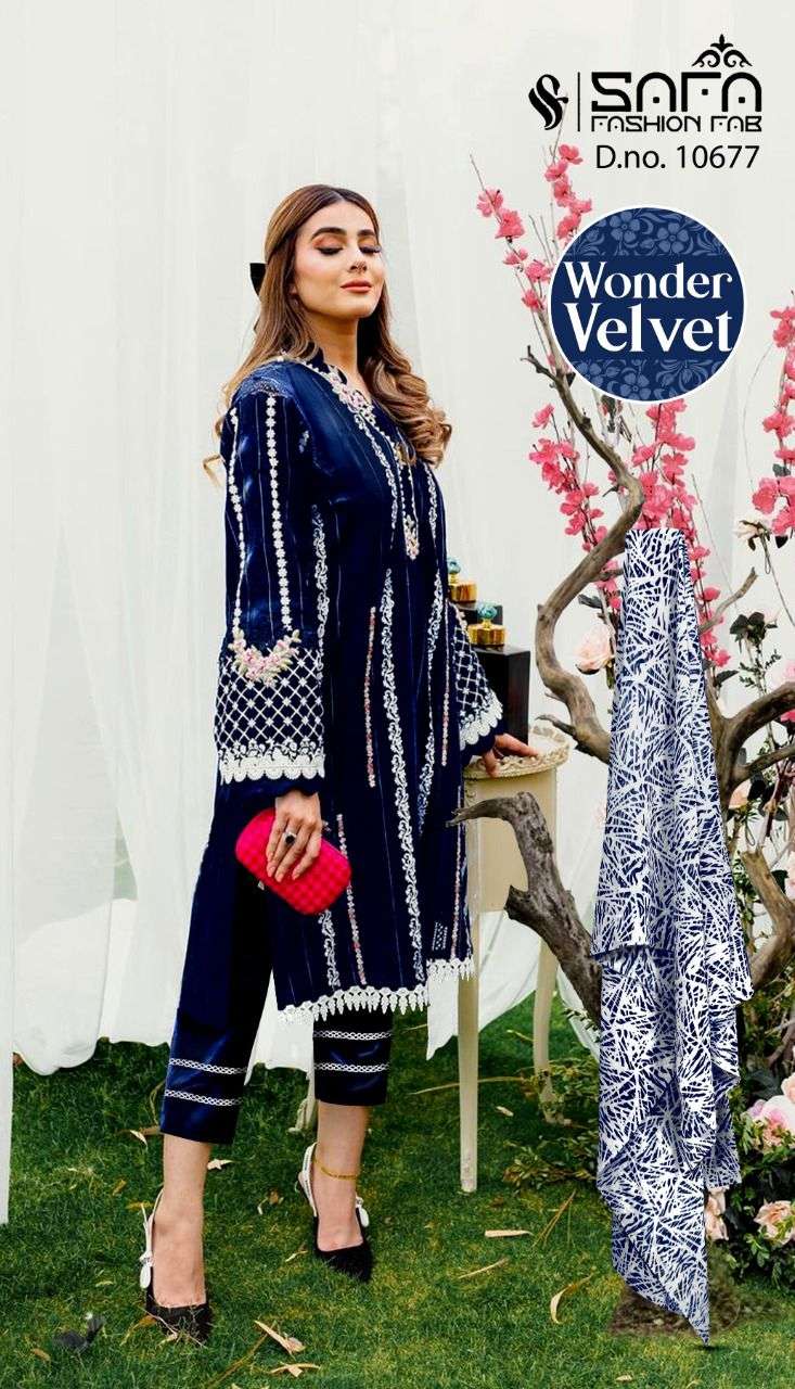 Safa Fashion Fab 1077 Readymade Velvet Pakistani Collection Wholesaler