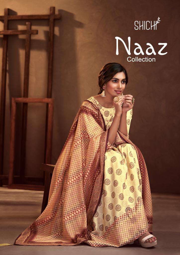 Shichi Naaz Party Wear Nayra Cut Gown Dupatta Set Dealer New Designs 