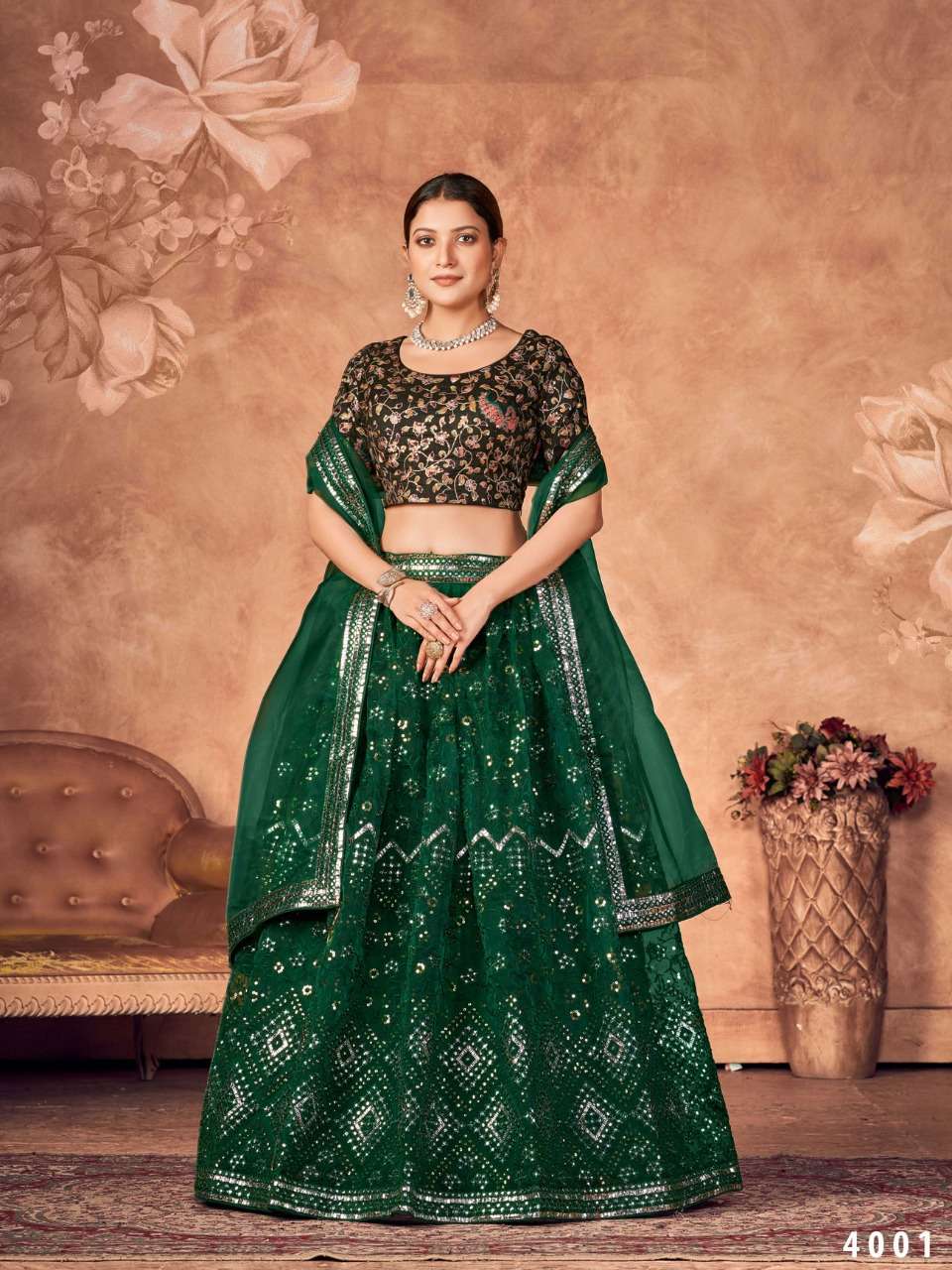 Stylishta Aakrut Vol 4 Designer Work Wedding Wear Lehenga Choli Exporter