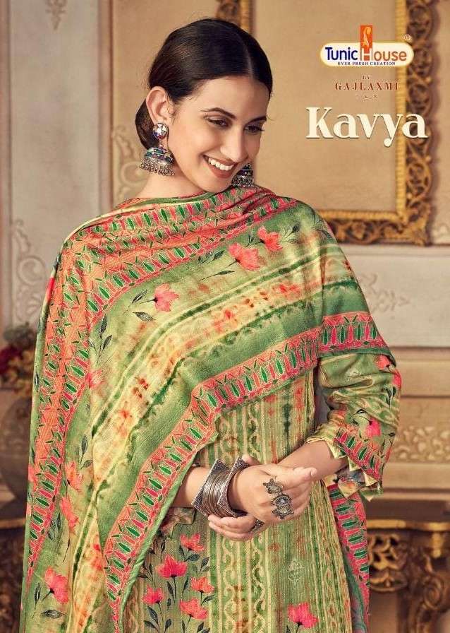 Tunic Kavya Digital Print Winter Wear Pashmina Suit Catalog Wholesaler