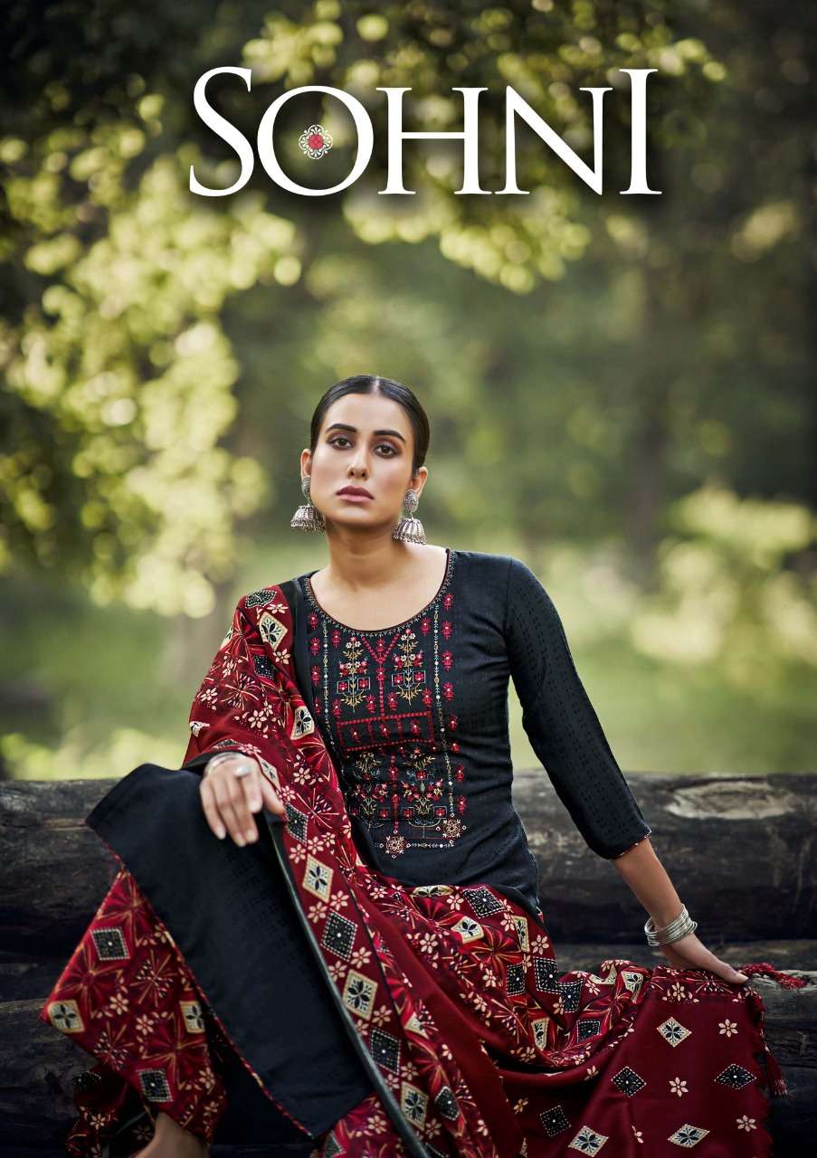 Zulfat Sohni Vol 3 Winter Wear Pashmina Suit Catalog in Wholesale Price