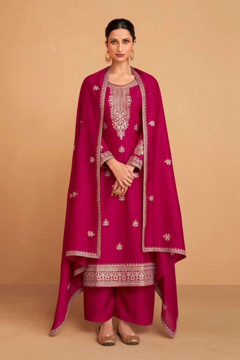 Aashirwad Gulkand Raas Silk Party Wear Designer Work Salwar Suit Supplier