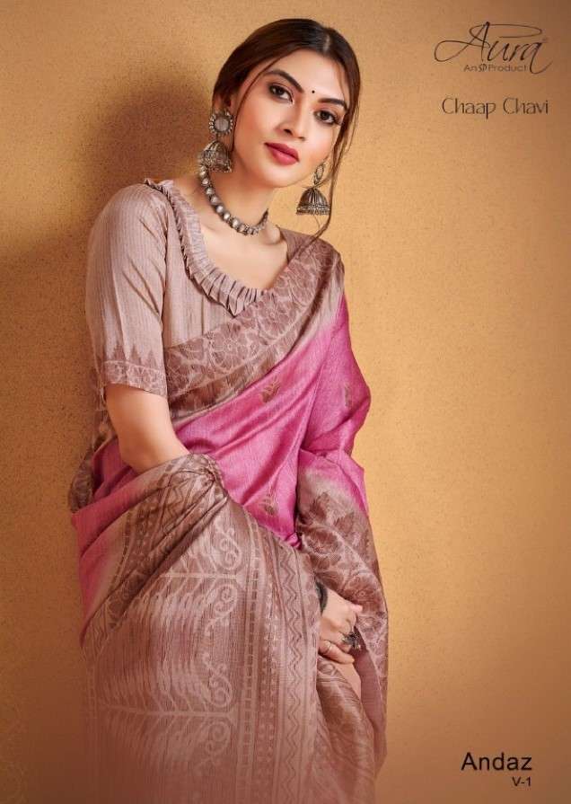 Aura Andaz Vol 1 Party Wear Traditional Handloom Silk Saree Catalog Exporter