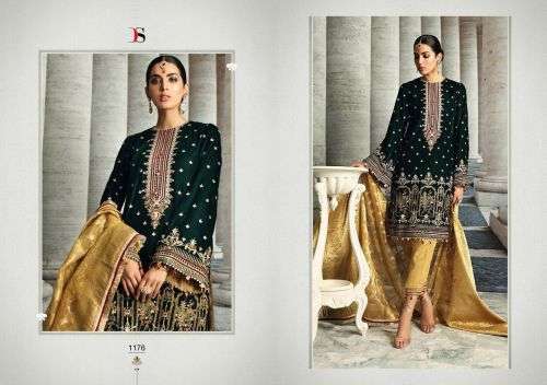 Deepsy 1176 Velvet Hit Designs Pakistani Suit Wholesaler