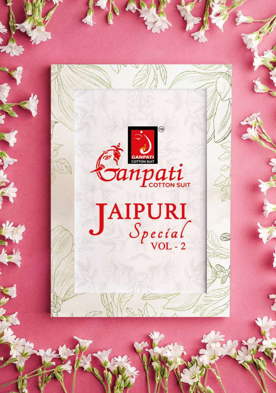 Ganpati Jaipuri Special Vol 2 Pure Cotton Dress Material Catalog Dealer