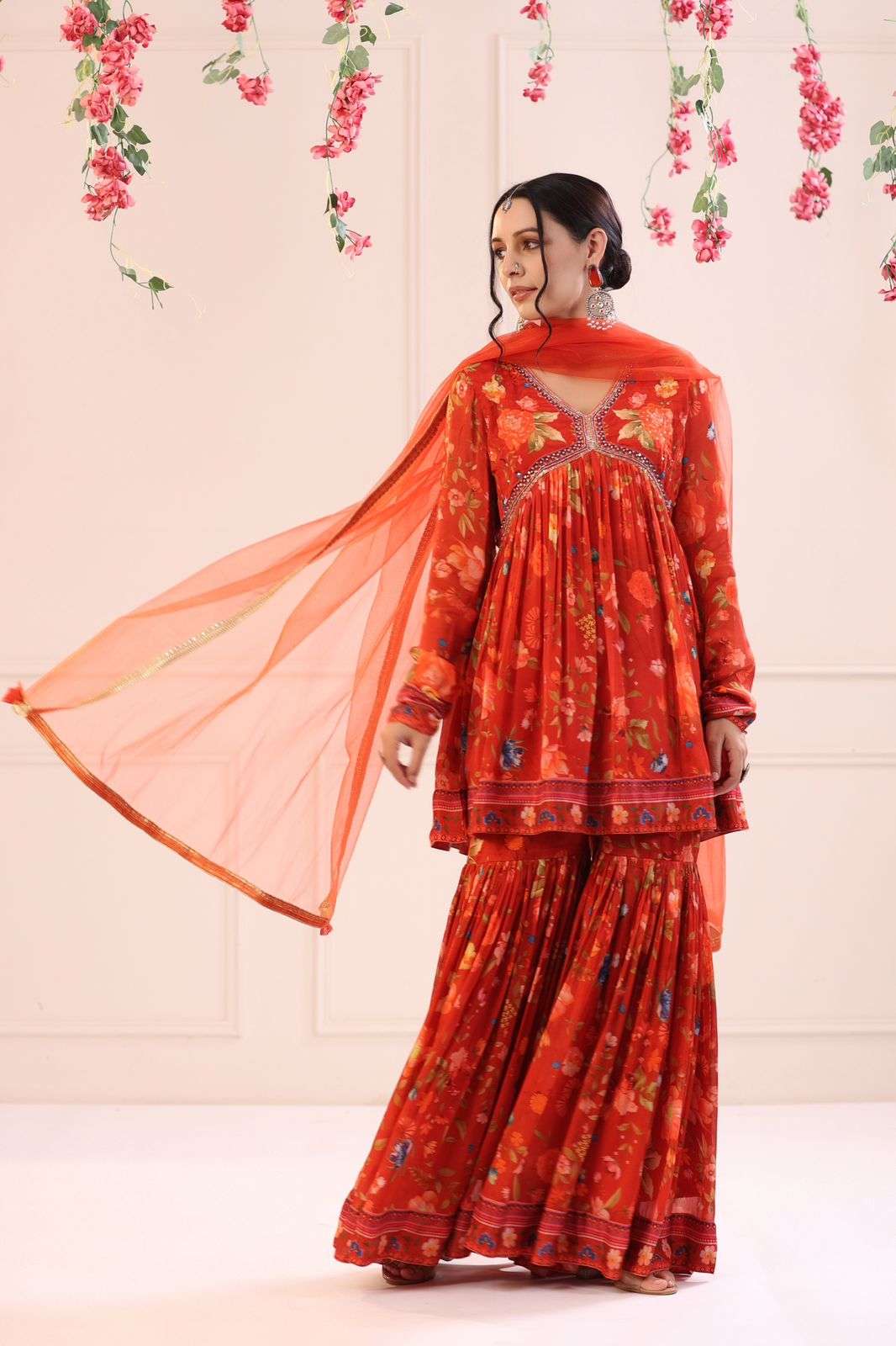 Hiva Branded Designer Party Wear Gharara Dress New Designs Wholesaler