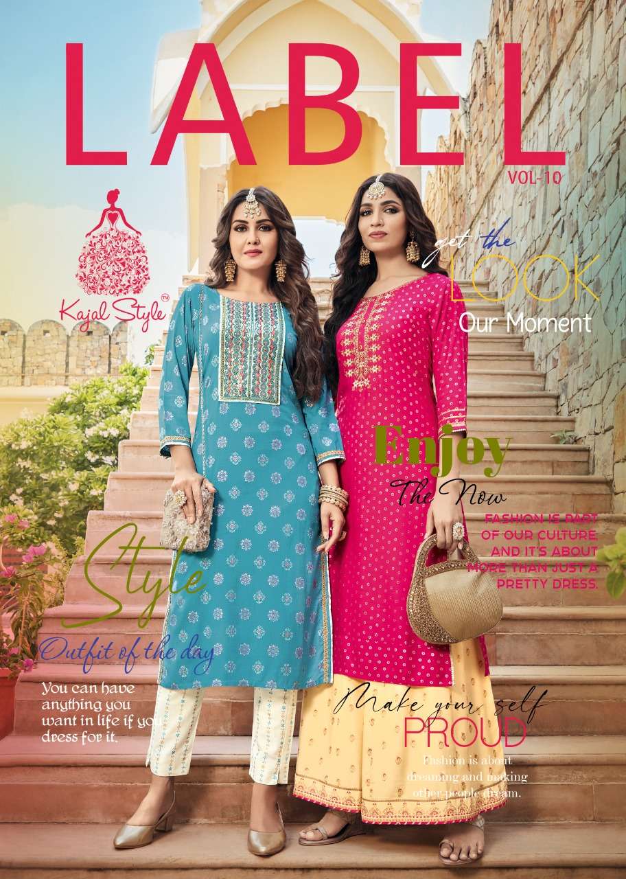 Kajal Style Label Vol 10 Readymade Festive Collection Drees Exporter