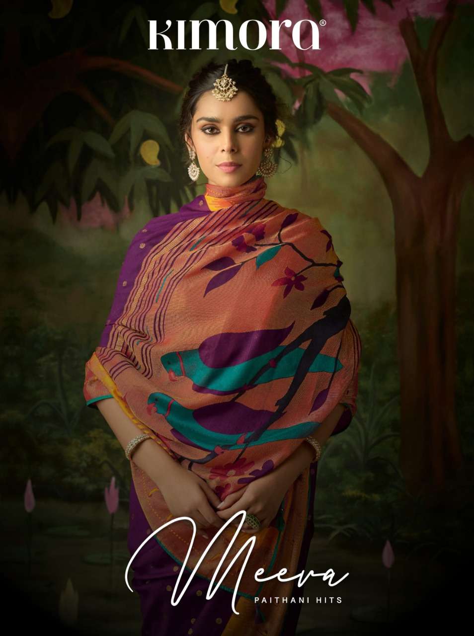 Kimora Meera Paithani Hits 15049 Colors Silk Festive Collection Saree Supplier