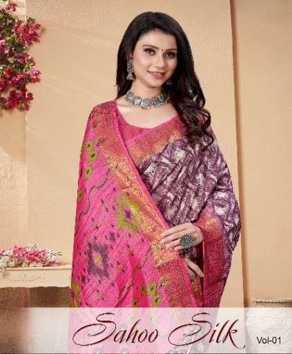 Mintorsi Sahoo Silk Vol 1 101 To 108 Fancy Banarasi Silk Saree Catalog Supplier