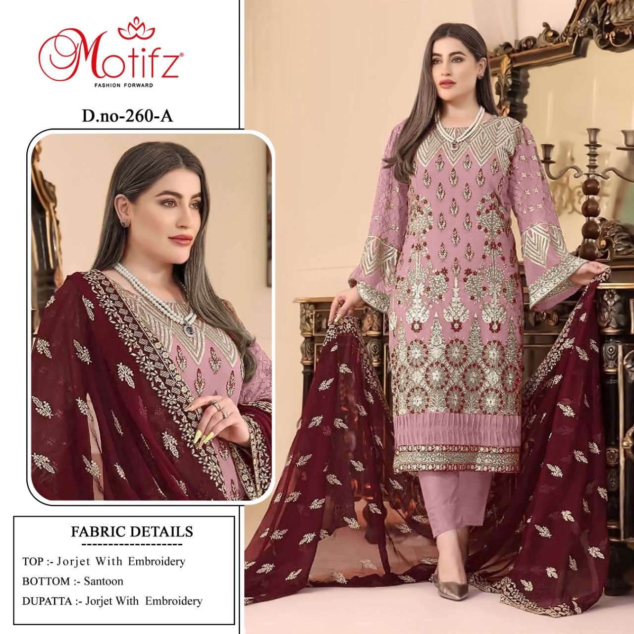 Motifz 260 Colors New Designs Party Wear Pakistani Collection Wholesaler