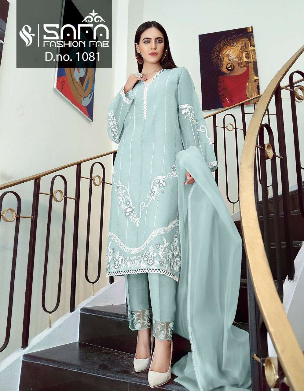 Safa Fashion Fab 1081 Party Wear Georgette Pakistani Collection Supplier