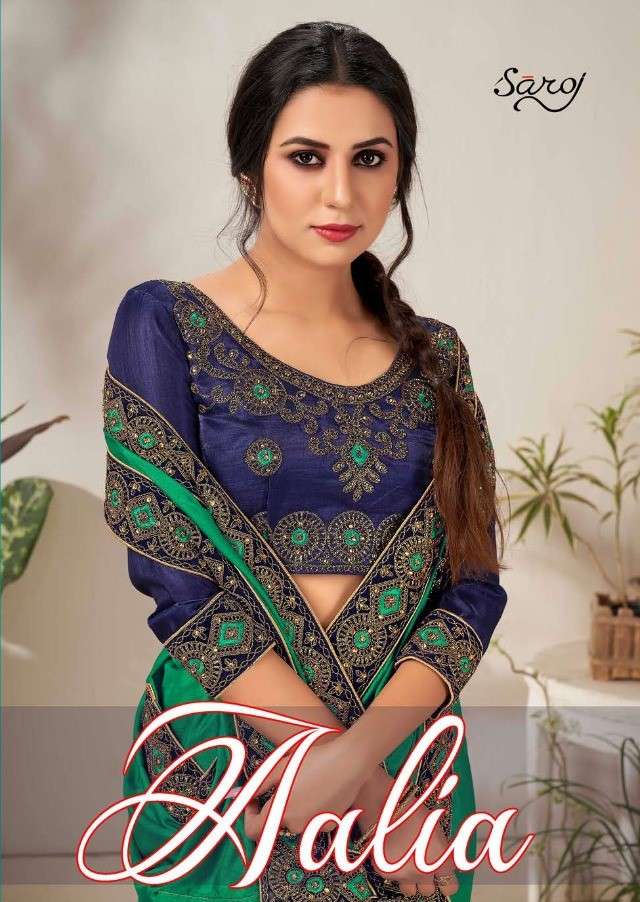 Saroj Sarees Aalia Exclusive Designer Silk Saree Wholesaler New Catalog