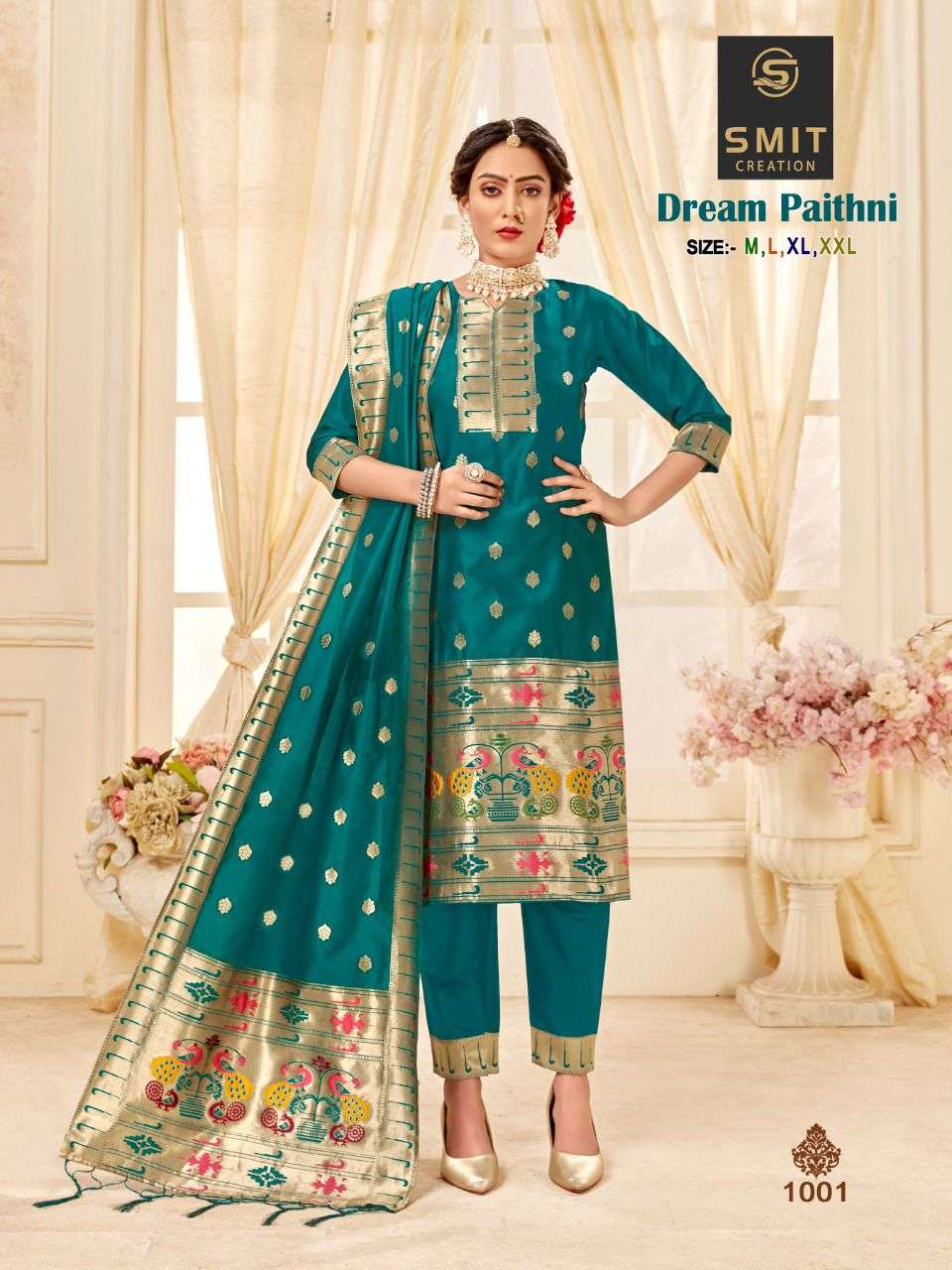 Smit Creation Dream Paithni Silk Festive Wear Top Bottom Dupatta Dealer New Designs