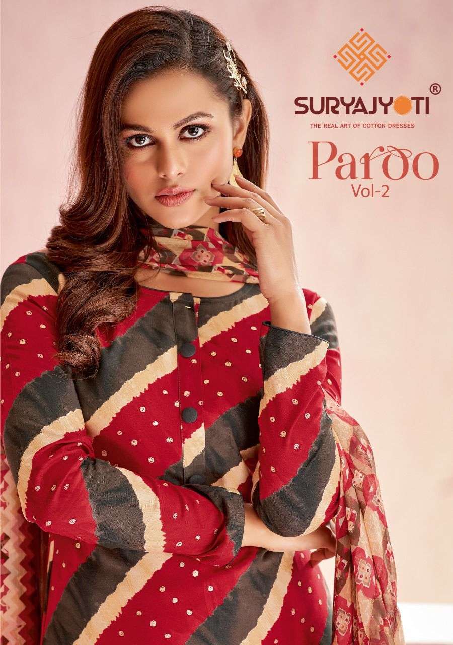 Suryajyoti Paroo Vol 2 Fancy Print Rayon Dress Material Wholesaler New Catalog