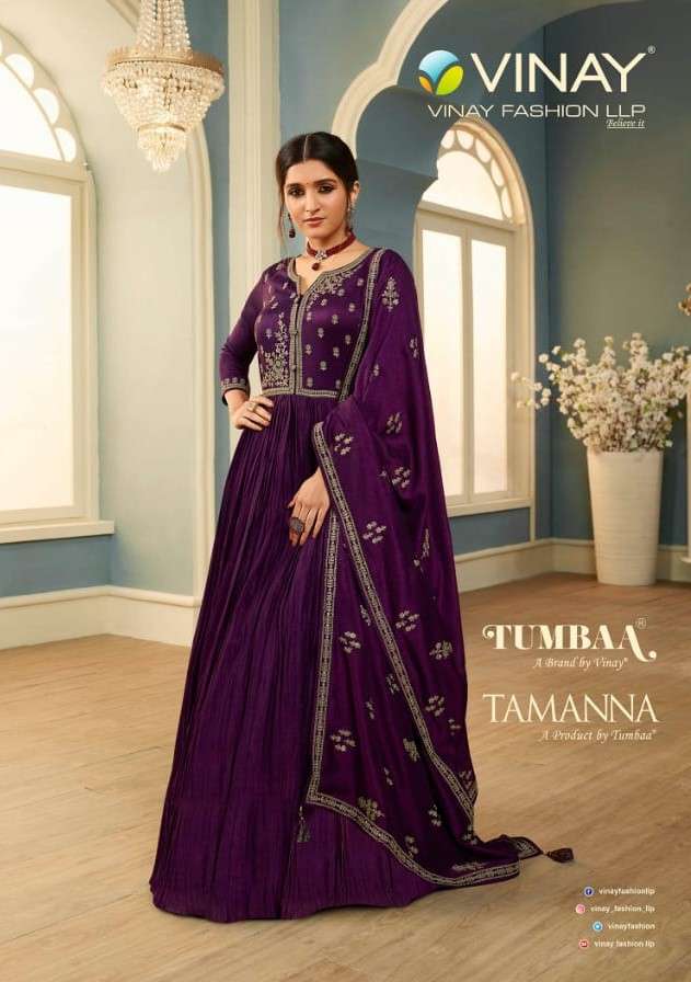 Vinay Fashion Tumbaa Tamanna Party Wear Designer Gown Wholesaler New Collection