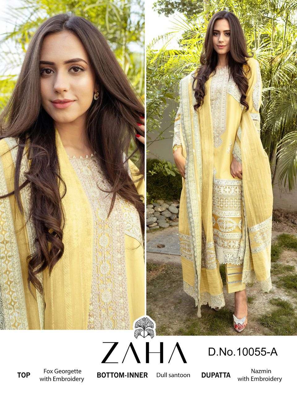 Zaha Malika Vol 2 10055 Colors Party Wear Pakistani Salwar Suit Supplier
