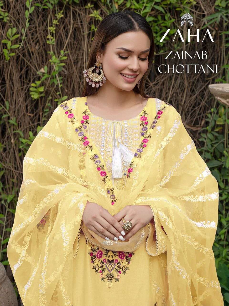 Zaha Zainab Chottani 10057 Colors Designer Party Wear Pakistani Suit Dealer